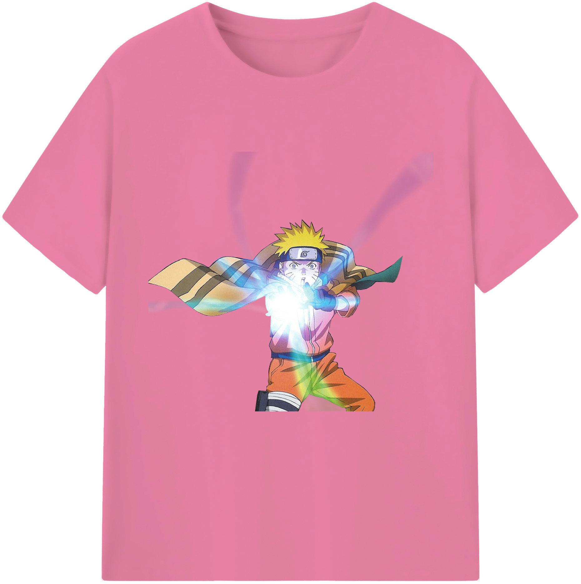 （画像用） NARUTO -ナルト- うずまき ナルト Uzumaki Naruto 綿100％半袖Tシャツ（フロントプリント）